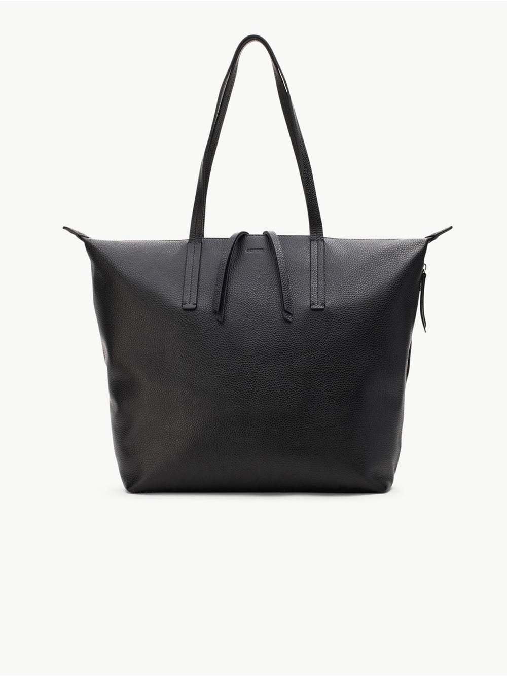 Caraa Studio Tote Leather Large Black Convertible Backpack
